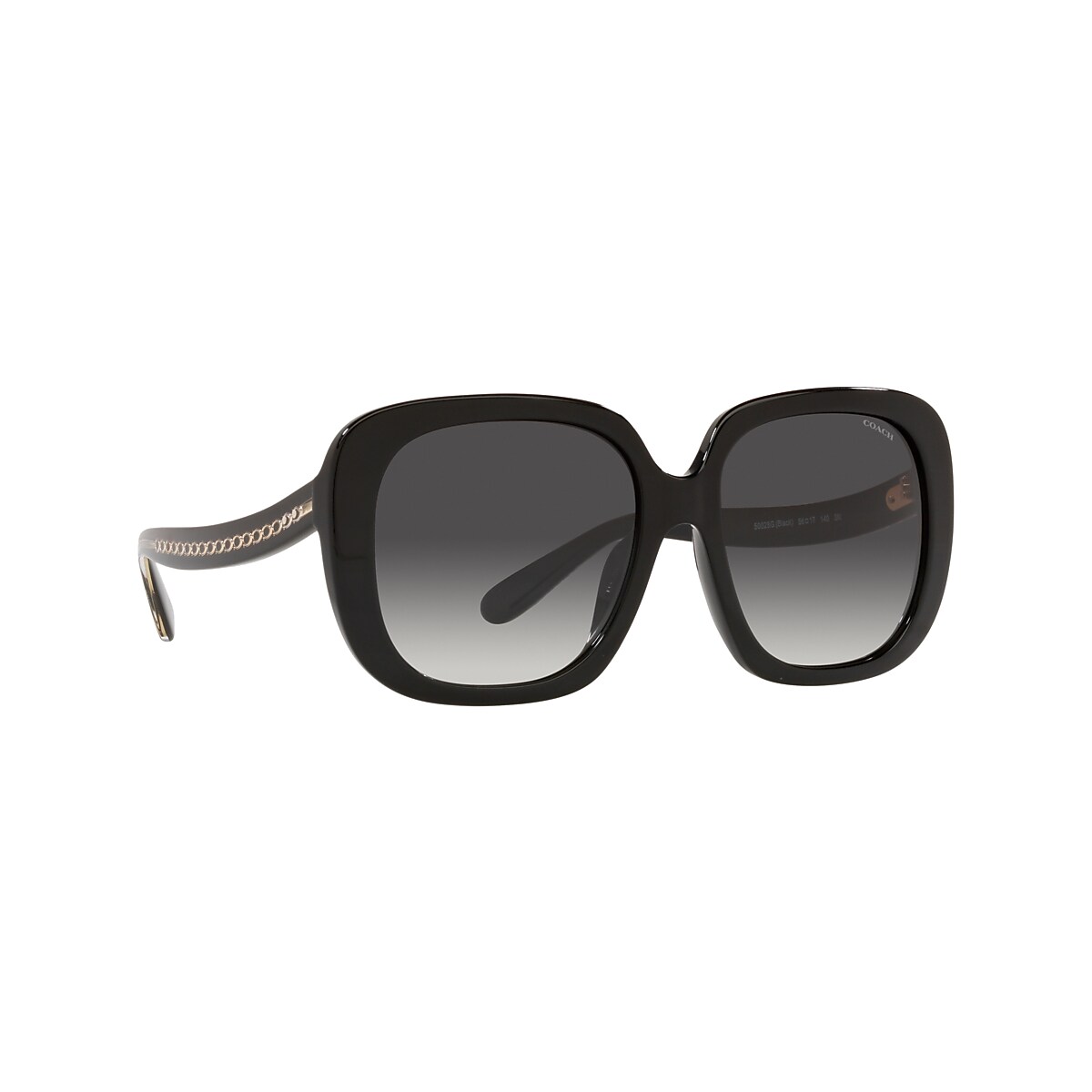 COACH®  Signature Chain Round Sunglasses