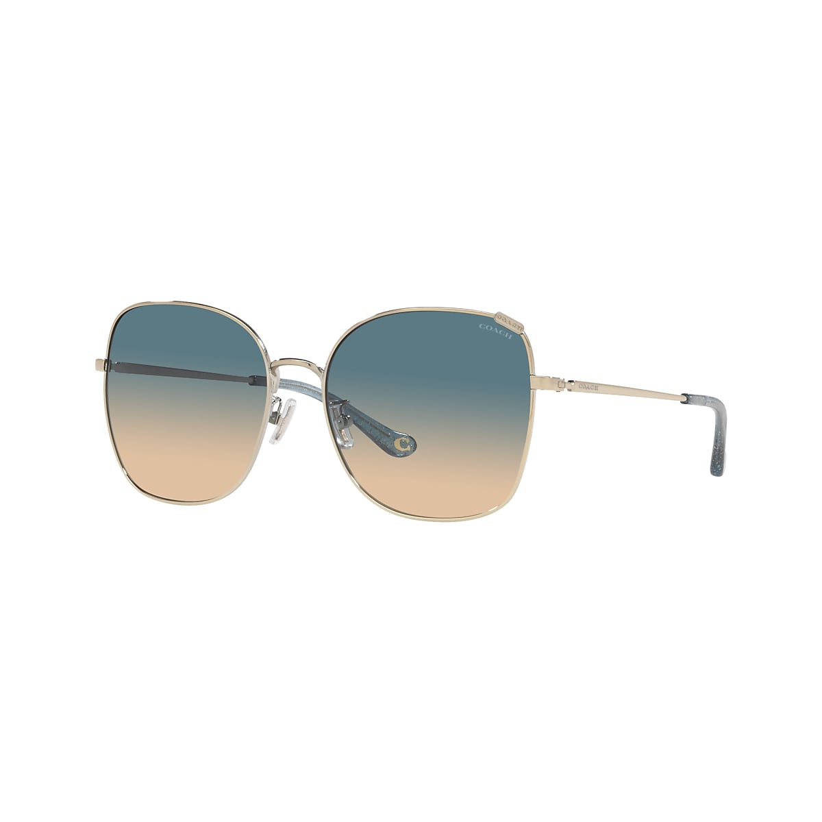 COACH サングラス Amazon.com: Coach HC7133 Sunglasses, Shiny Rose Gold