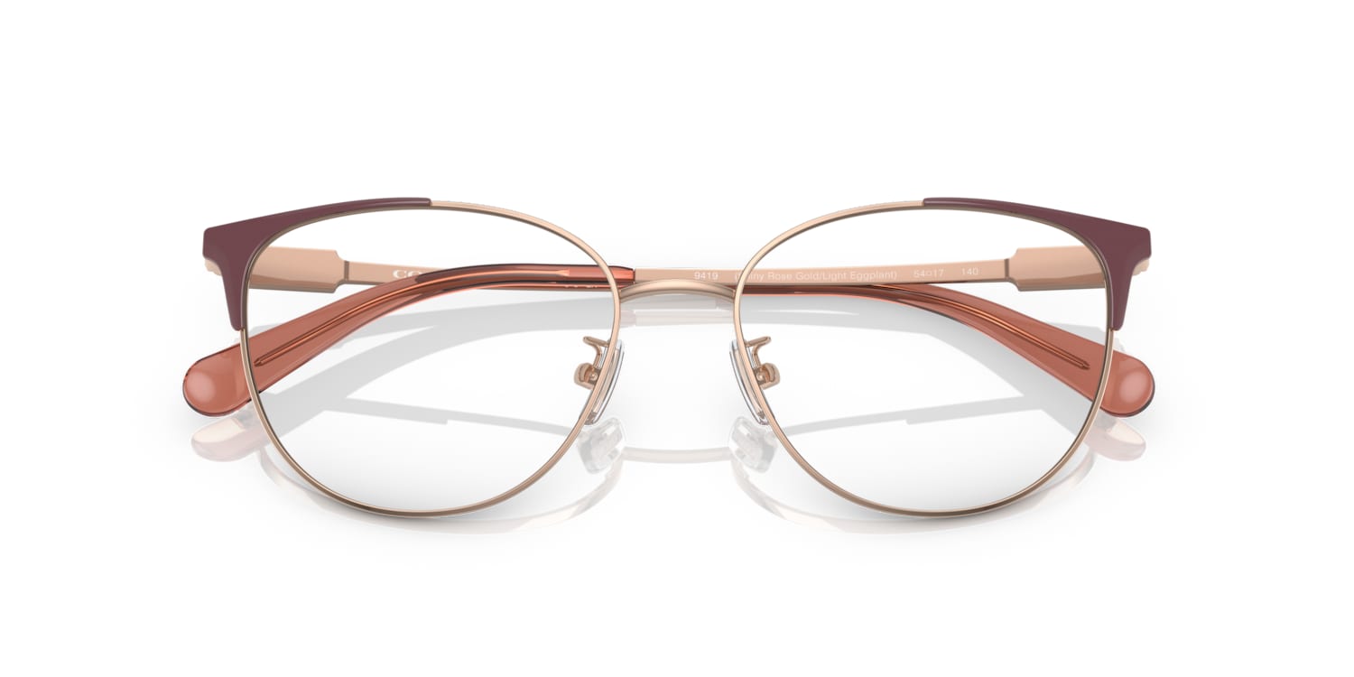 Coach rose gold glasses best sale