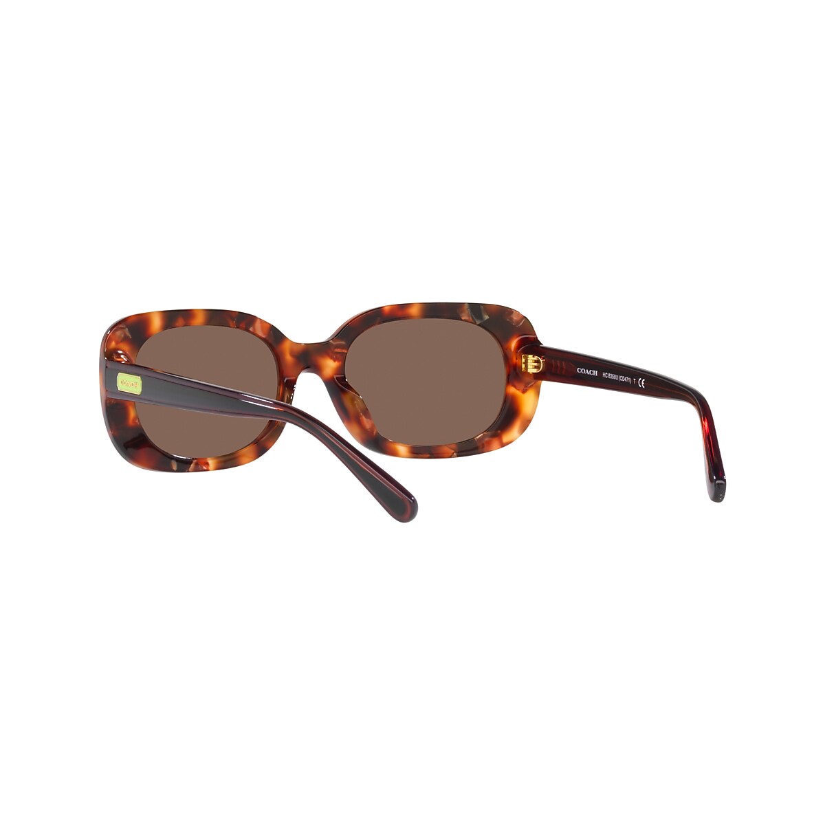 Coach tortoise 2025 shell sunglasses