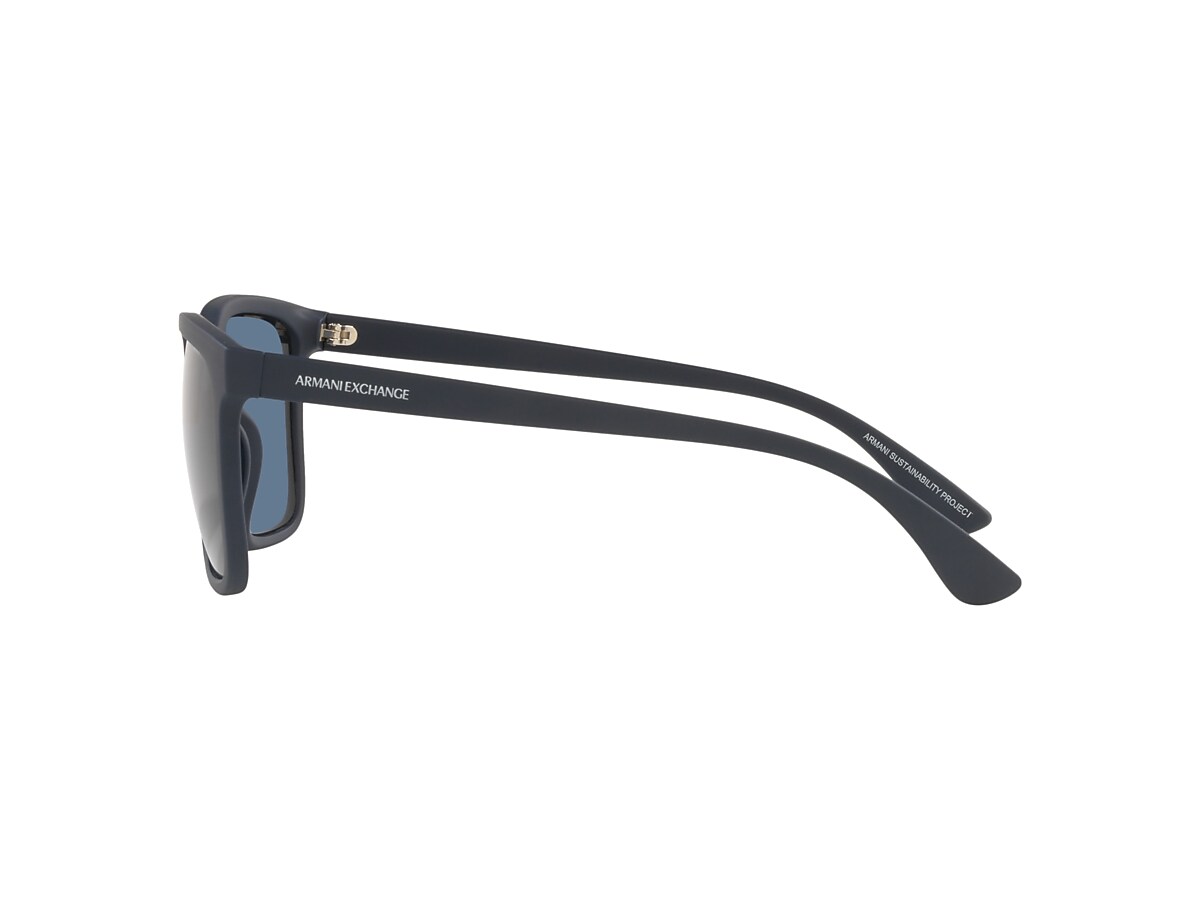 Armani Exchange ブラック サングラス Armani Exchange 0AX4112SU Sunglasses in Blue | Target Optical