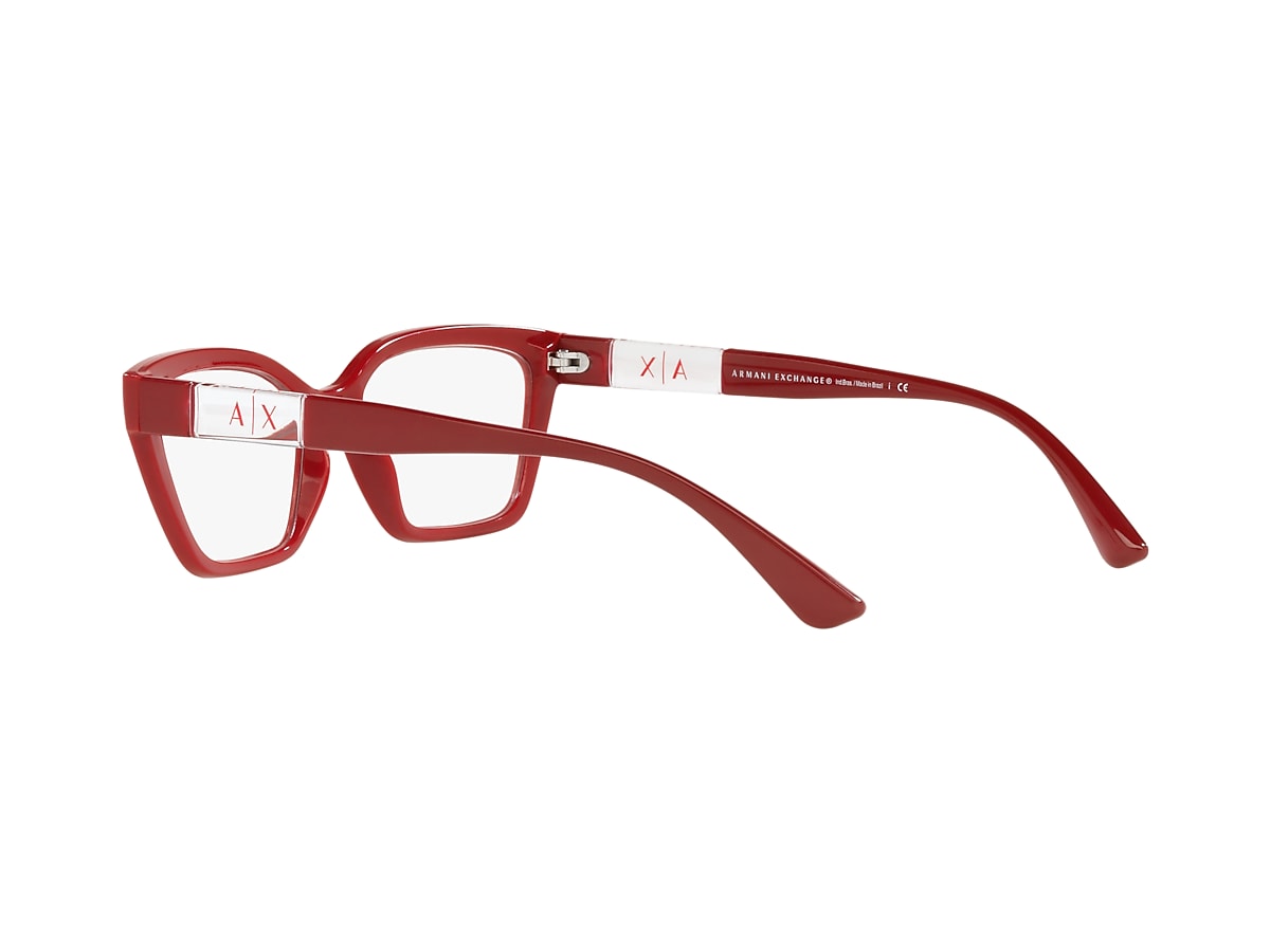 red glasses frames
