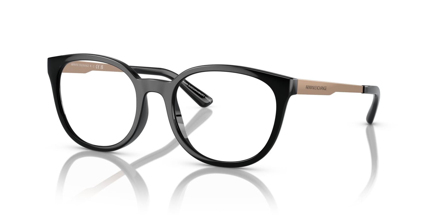 Armani Exchange 0AX3104 Glasses in Black Target Optical