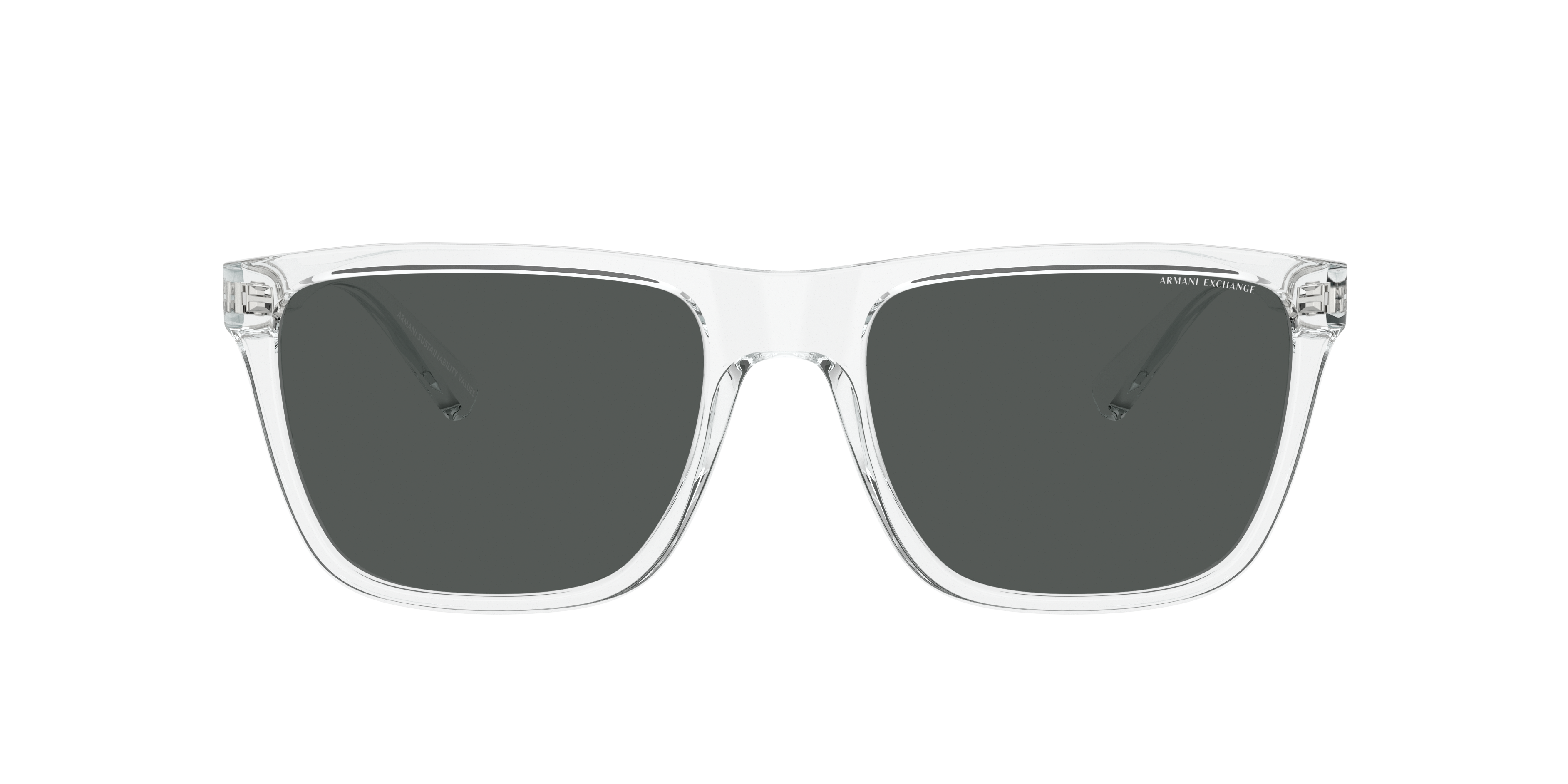 Armani Exchange 0AX4080S Sunglasses in Clear/White | Target Optical