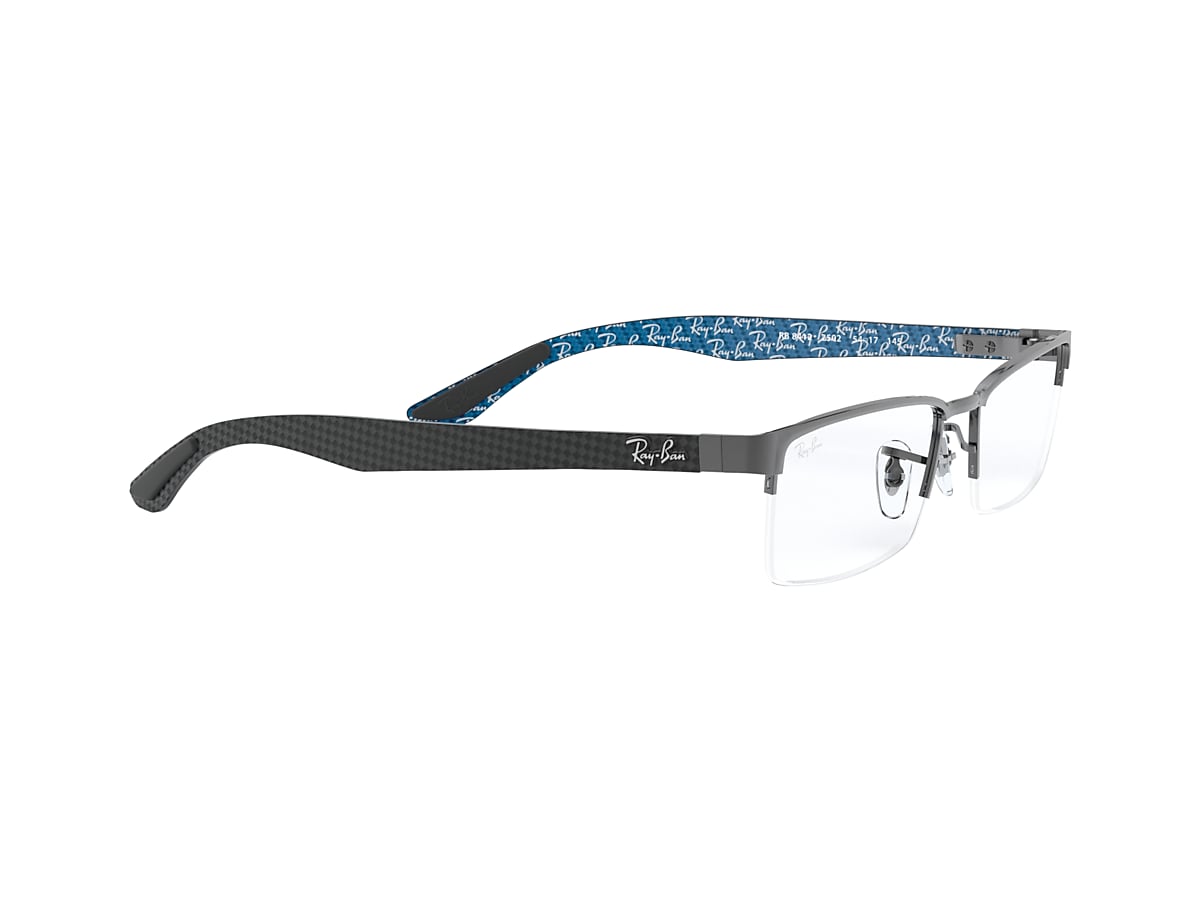 Ray-Ban 0RX8412 Glasses in Silver/gunmetal/grey | Target Optical