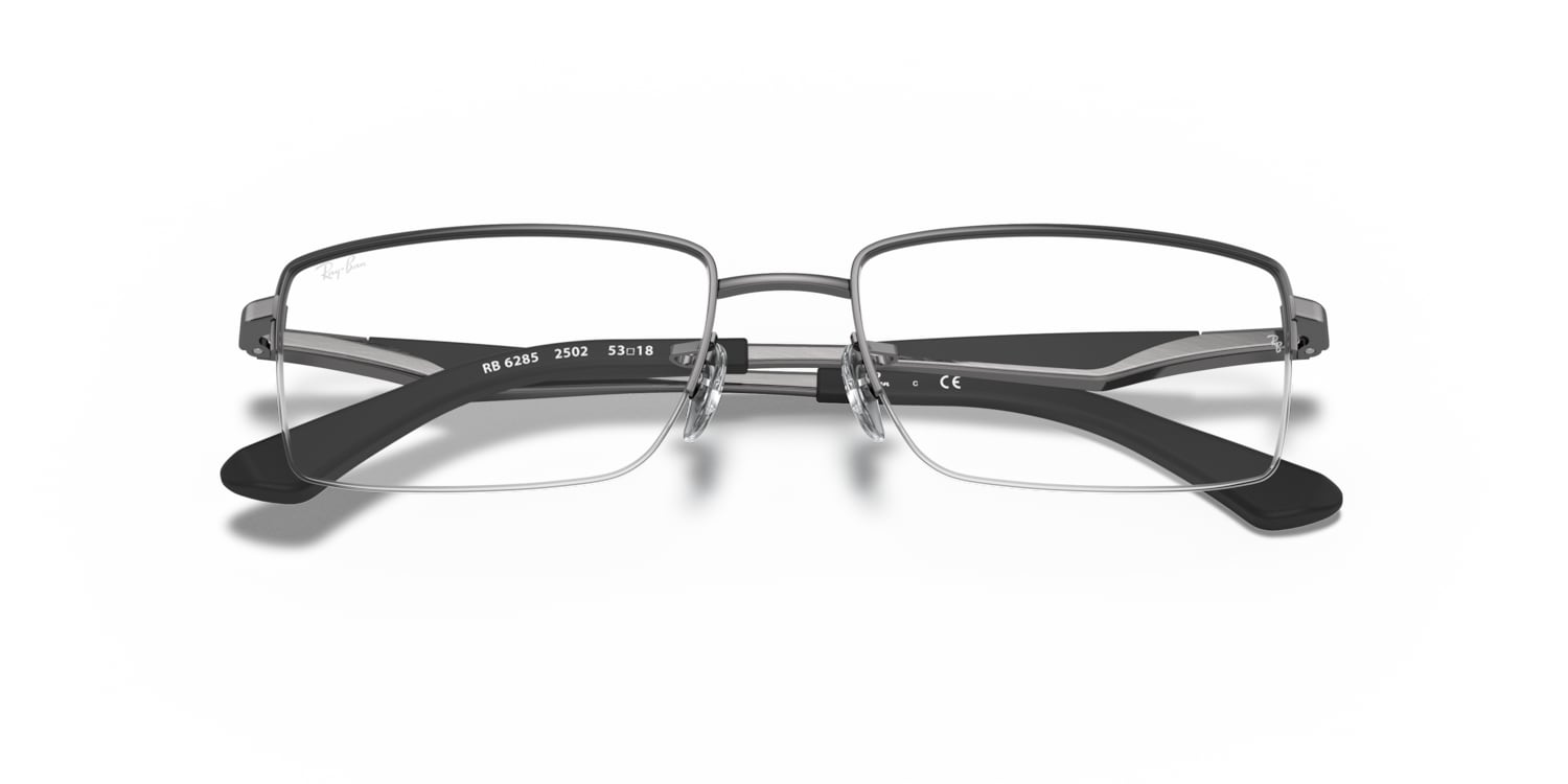 Ray Ban 0RX6285 Glasses in Silver gunmetal grey Target Optical