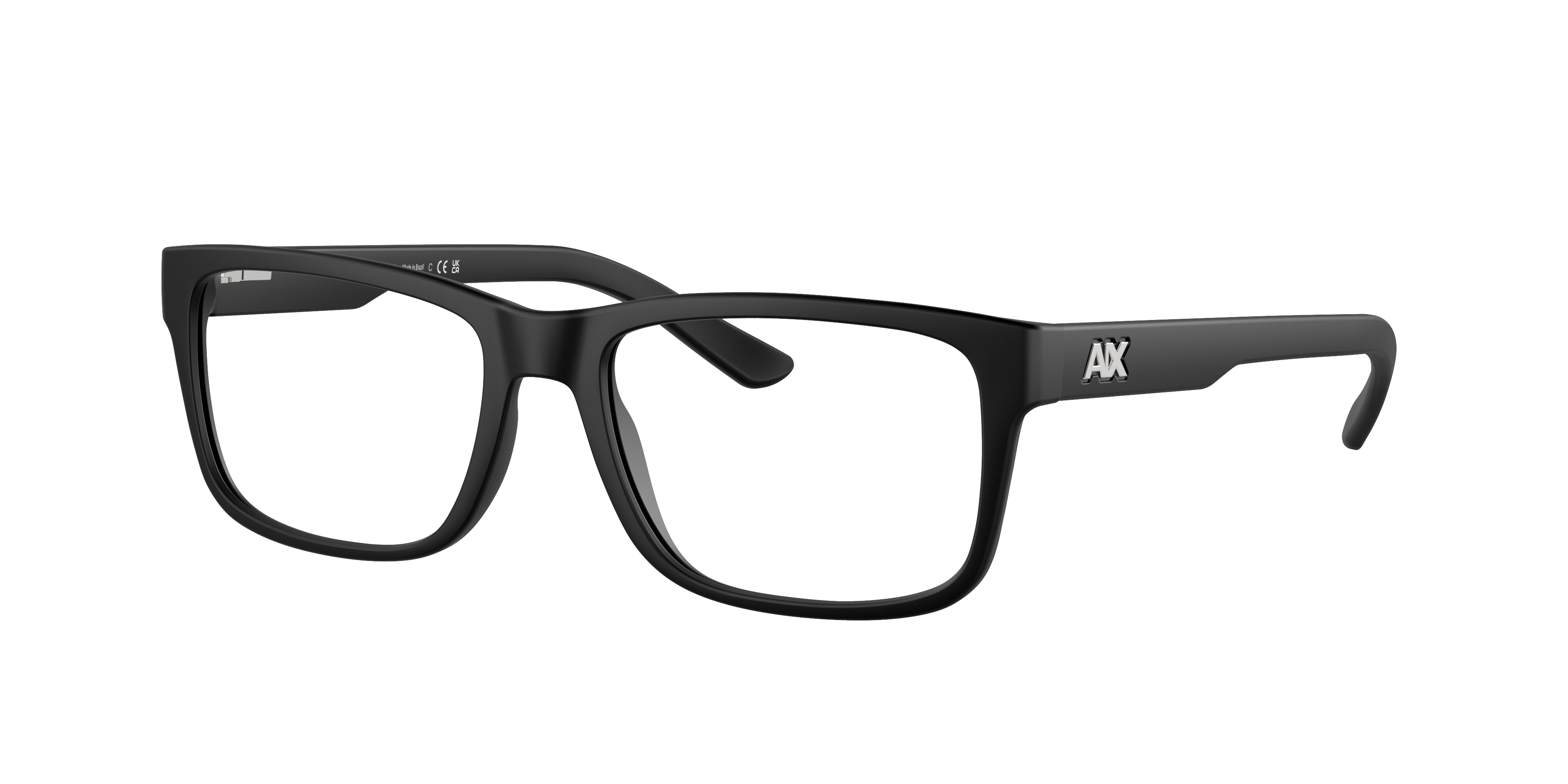 armani exchange black glasses