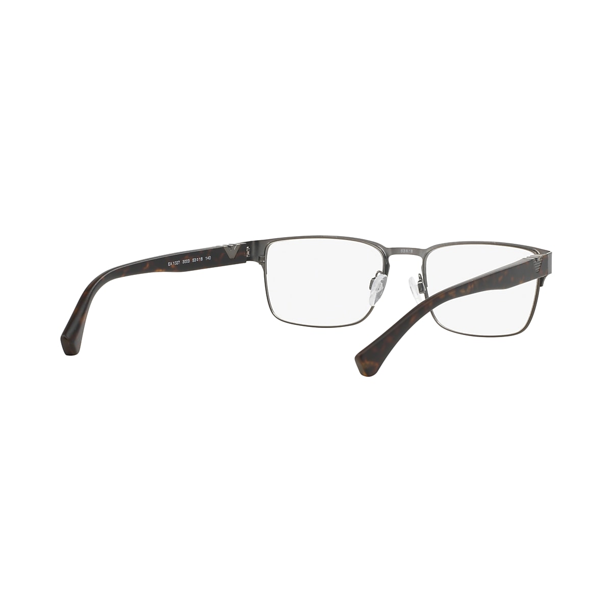 Emporio Armani 0EA1027 Glasses in Silver/gunmetal/grey | Target Optical