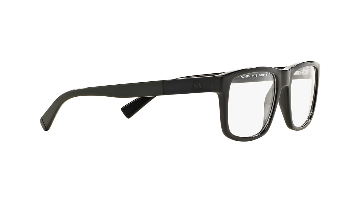 Armani Exchange 0AX3025 Glasses in Black | Target Optical