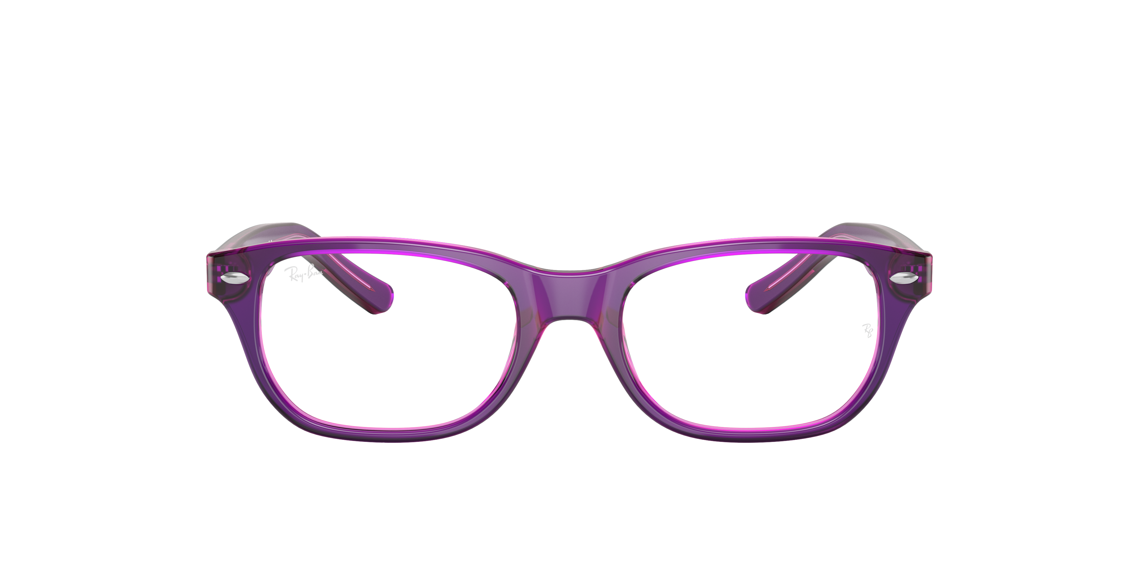 purple ray ban frames