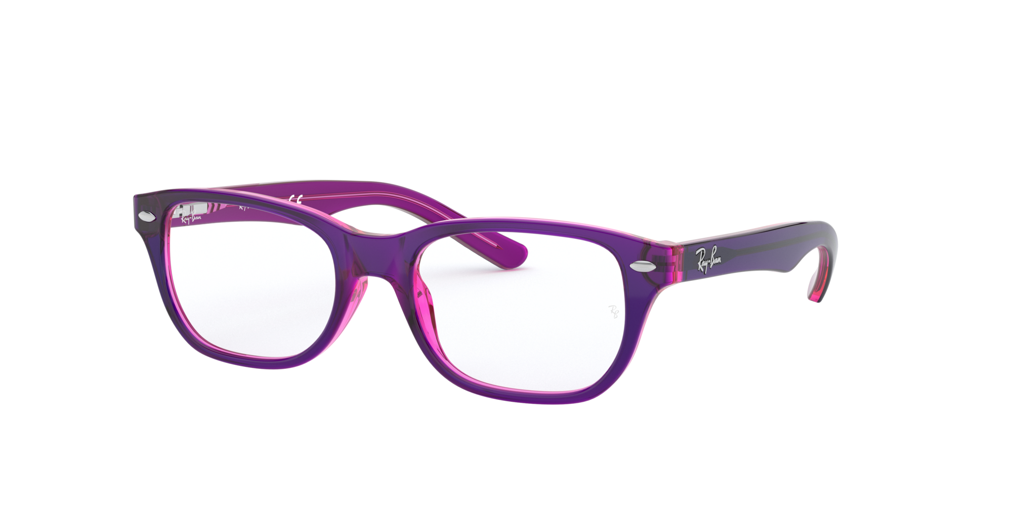 Ray Ban Jr 0ry1555 Glasses In Pink Purple Target Optical