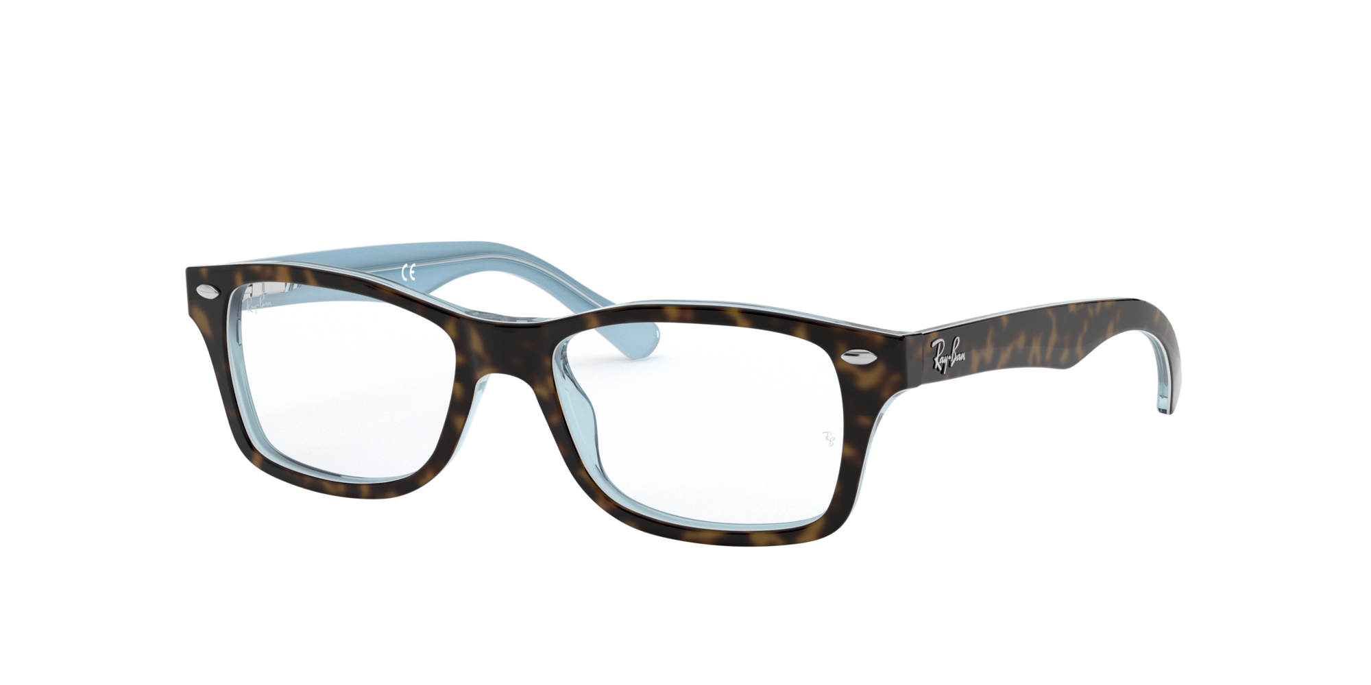 ray ban blue tortoise shell