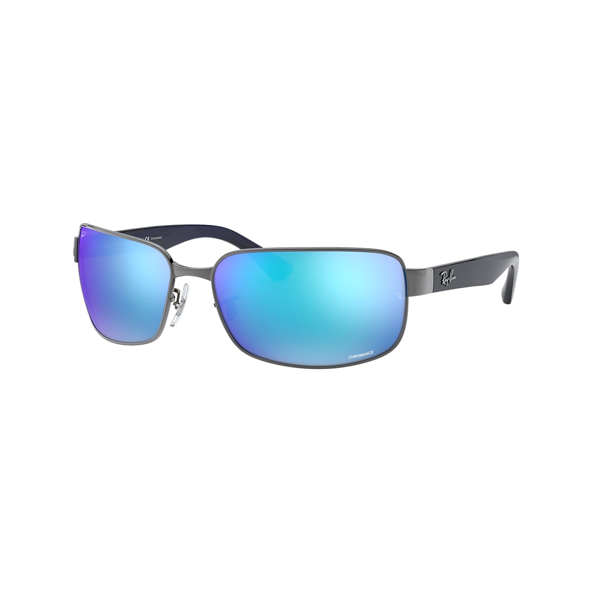 Ray-Ban 0RB3566CH Sunglasses in Silver/gunmetal/grey | Target Optical
