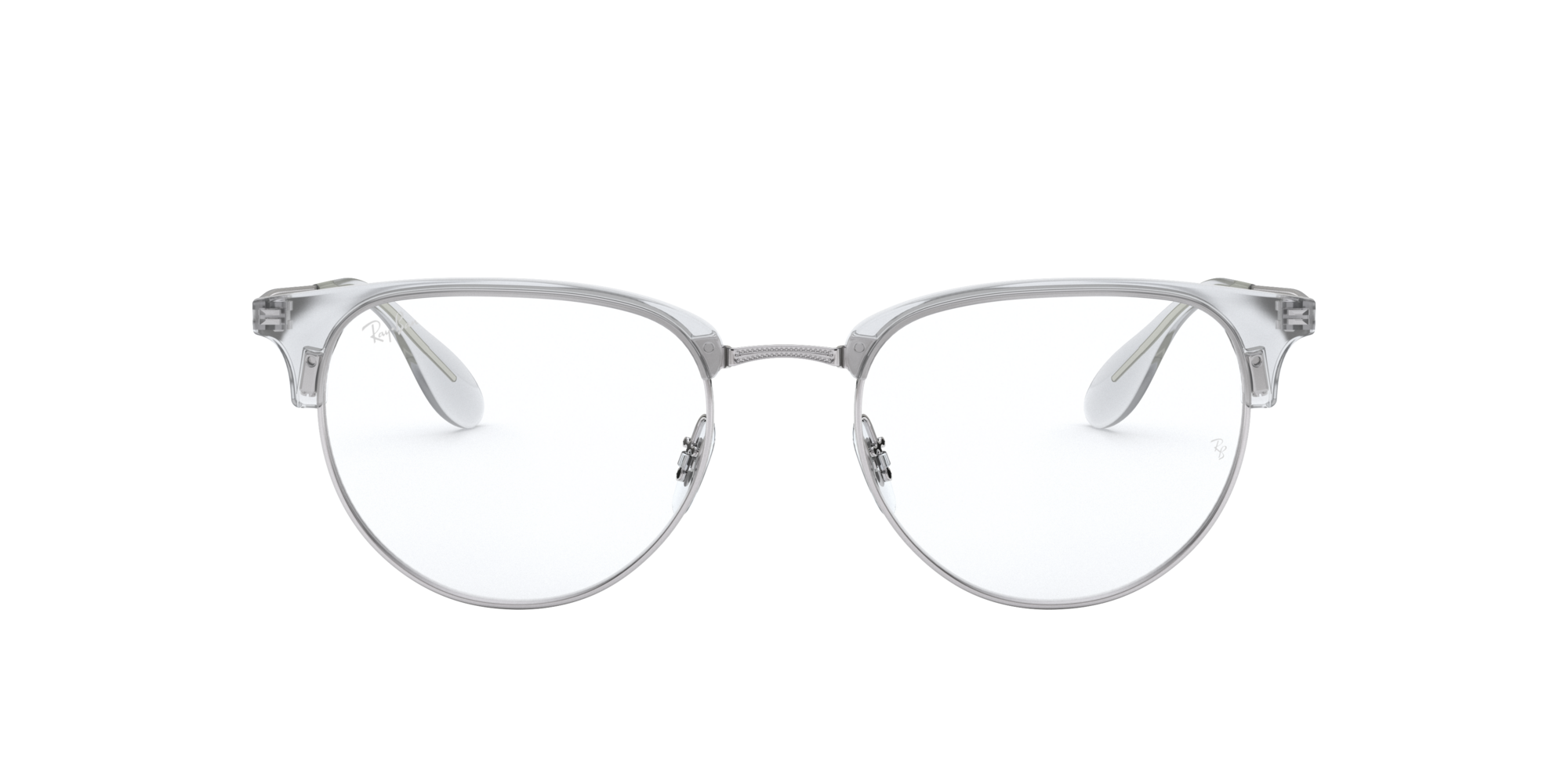 Ray Ban 0rx6396 Glasses In Silver Gunmetal Grey Target Optical