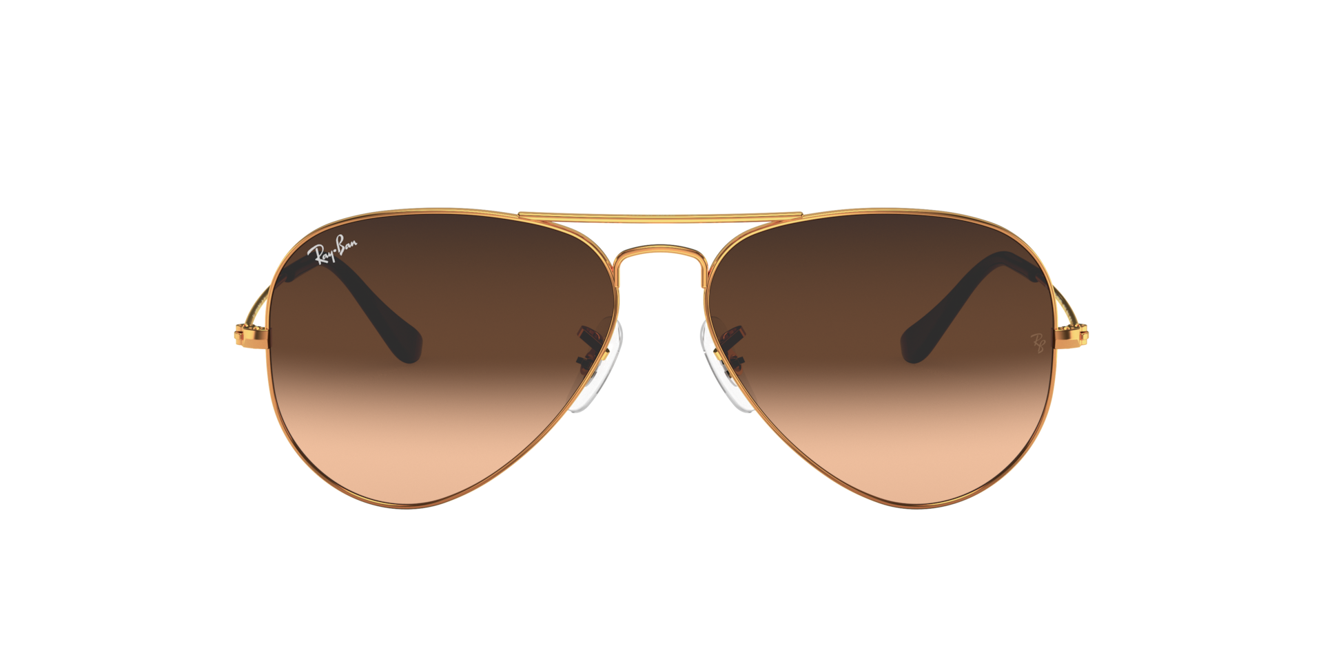 LIKE NEW Ray-Ban Aviator RB3025 Gradient Brown Sunglasses for Men and Women Ray-Ban Aviator Sunglasses RB3025 004/51, 58-14mm Gun metal  main image 4