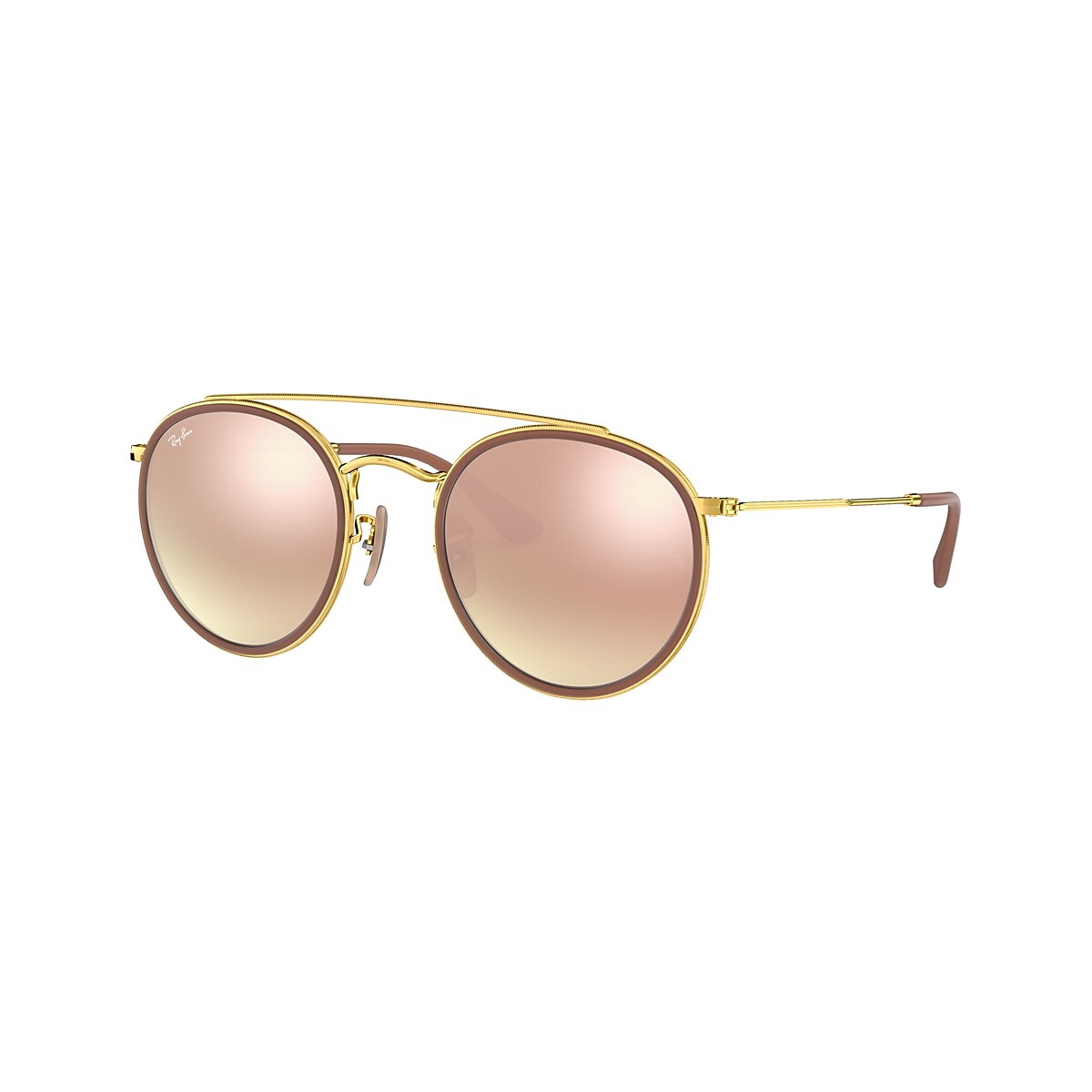 Ray-Ban RB3532 ピンクゴールド　菜々緒　ラウンド ROUND METAL FOLDING Sunglasses in Bronze-Copper and Copper
