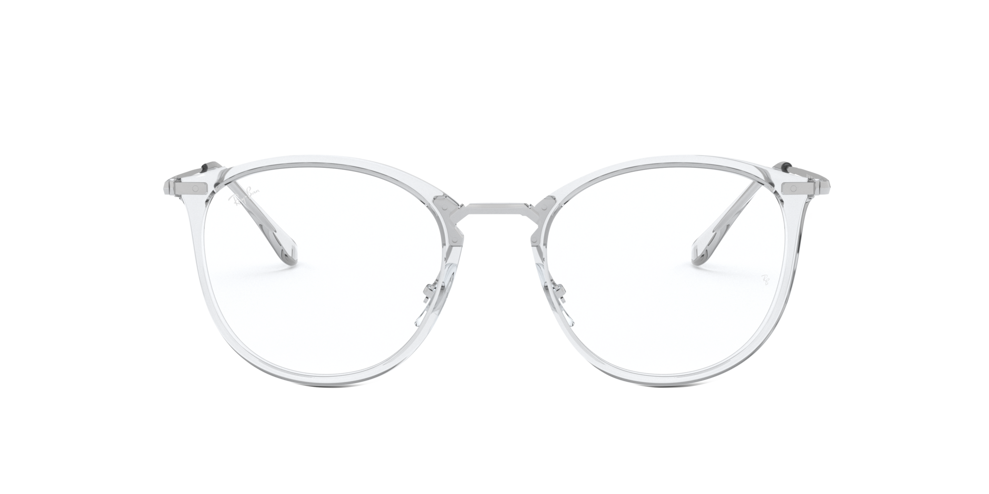 Ray Ban 0rx7140 Glasses In Clear White Target Optical