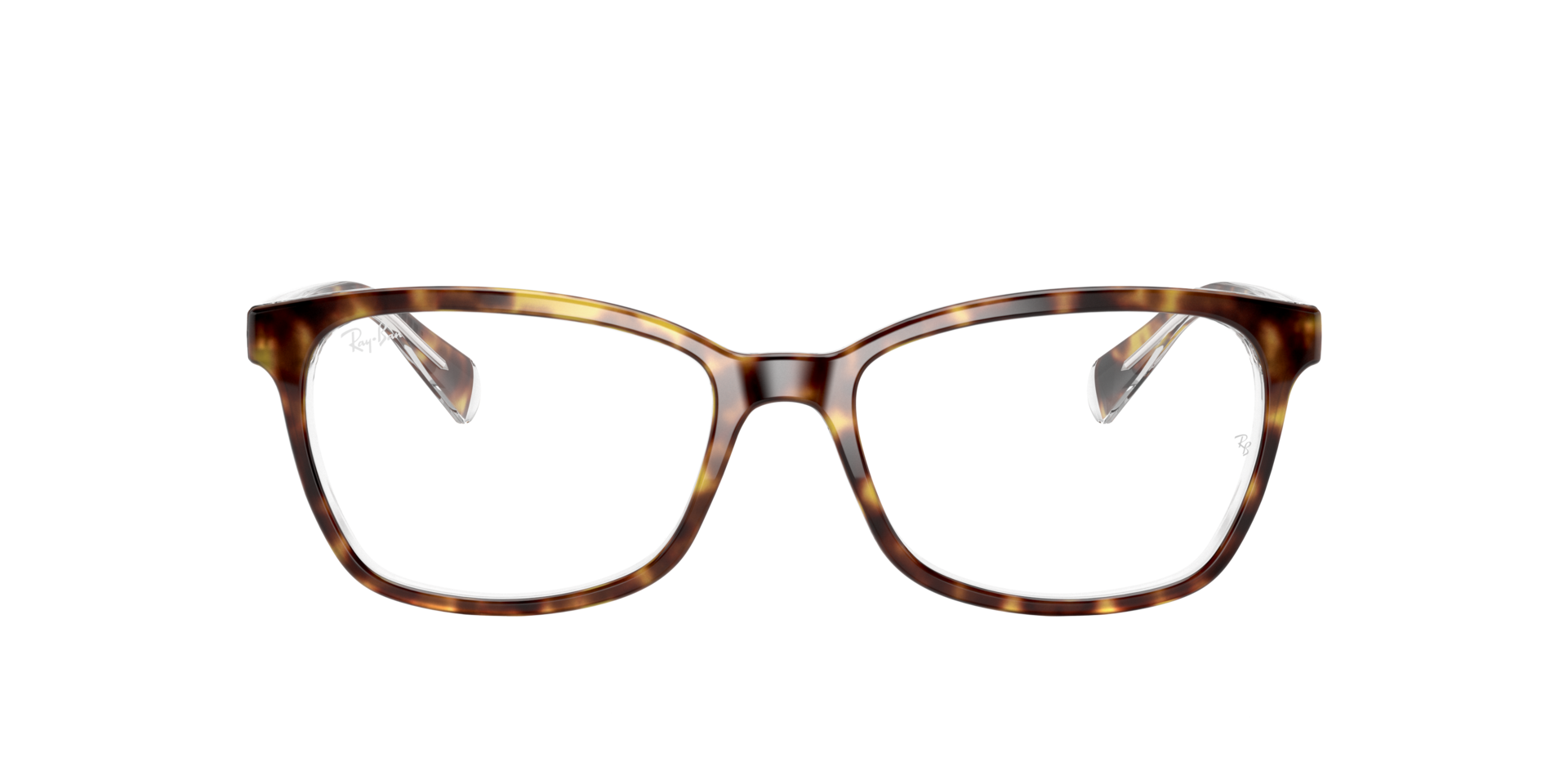 Ray-Bans tortoise shell frames Ray-Ban RB7066 - Square Tortoise Blue Frame Eyeglasses  main image 4