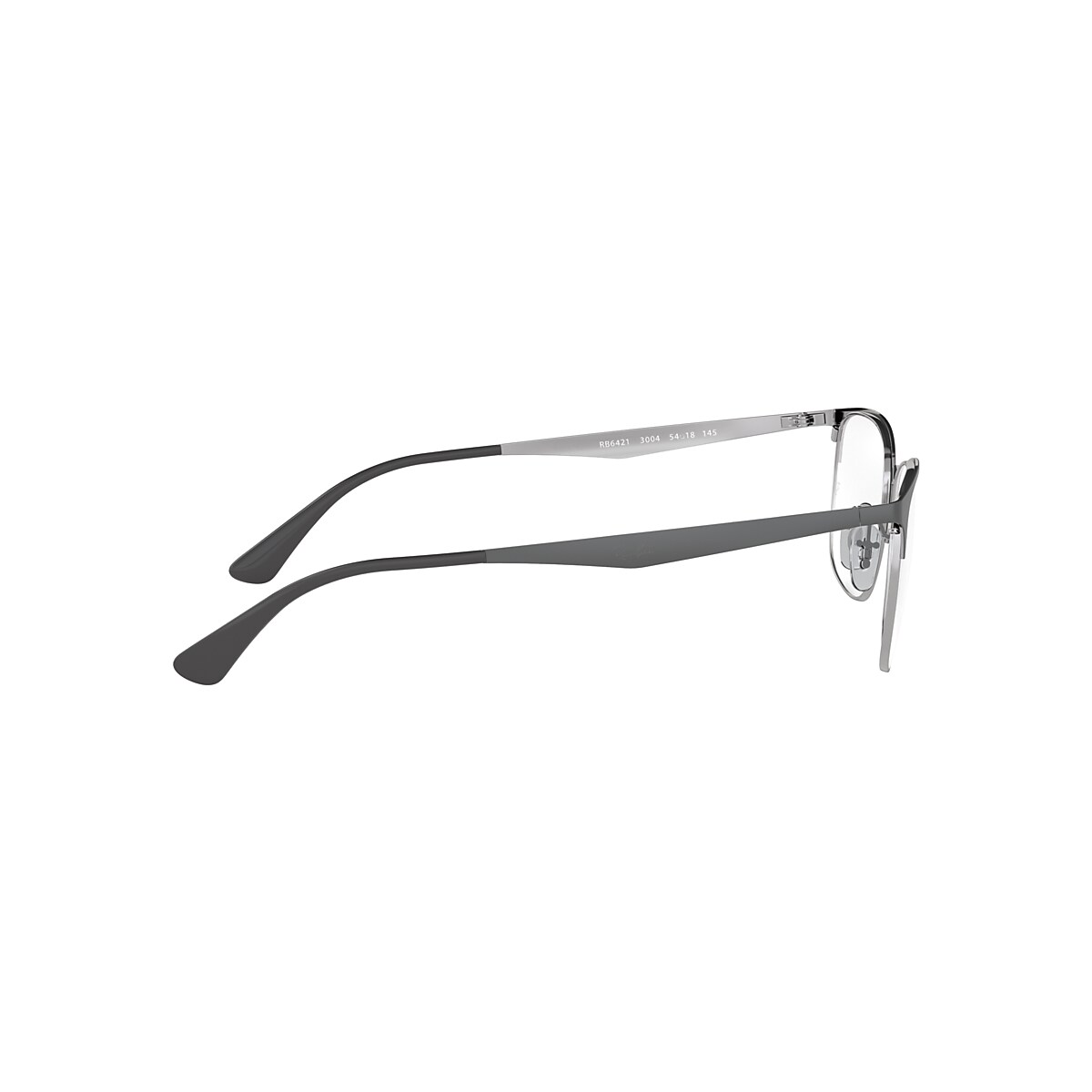 えりりんページ RB6421 OPTICS Eyeglasses with Black On Silver Frame - RB6421