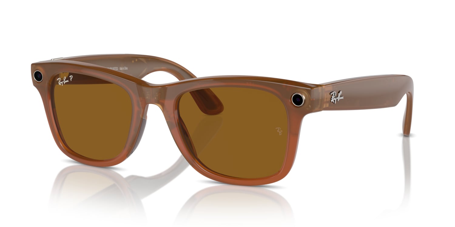 Ray Ban RW4006 RAY BAN META WAYFARER Sunglasses in Brown Target Optical