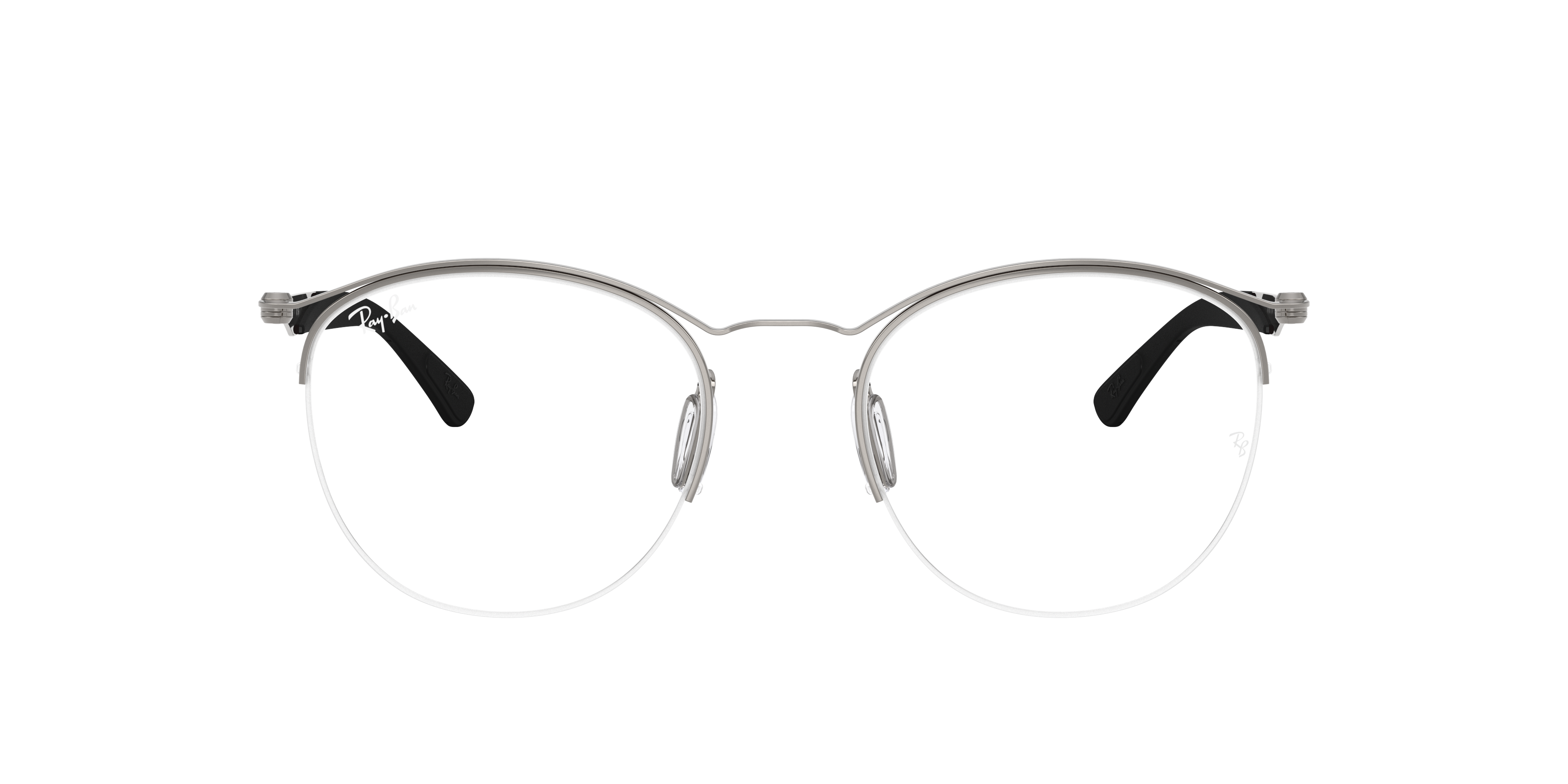 Ray-Ban 0RX7553 Glasses in Silver/Gunmetal/Grey | Target Optical