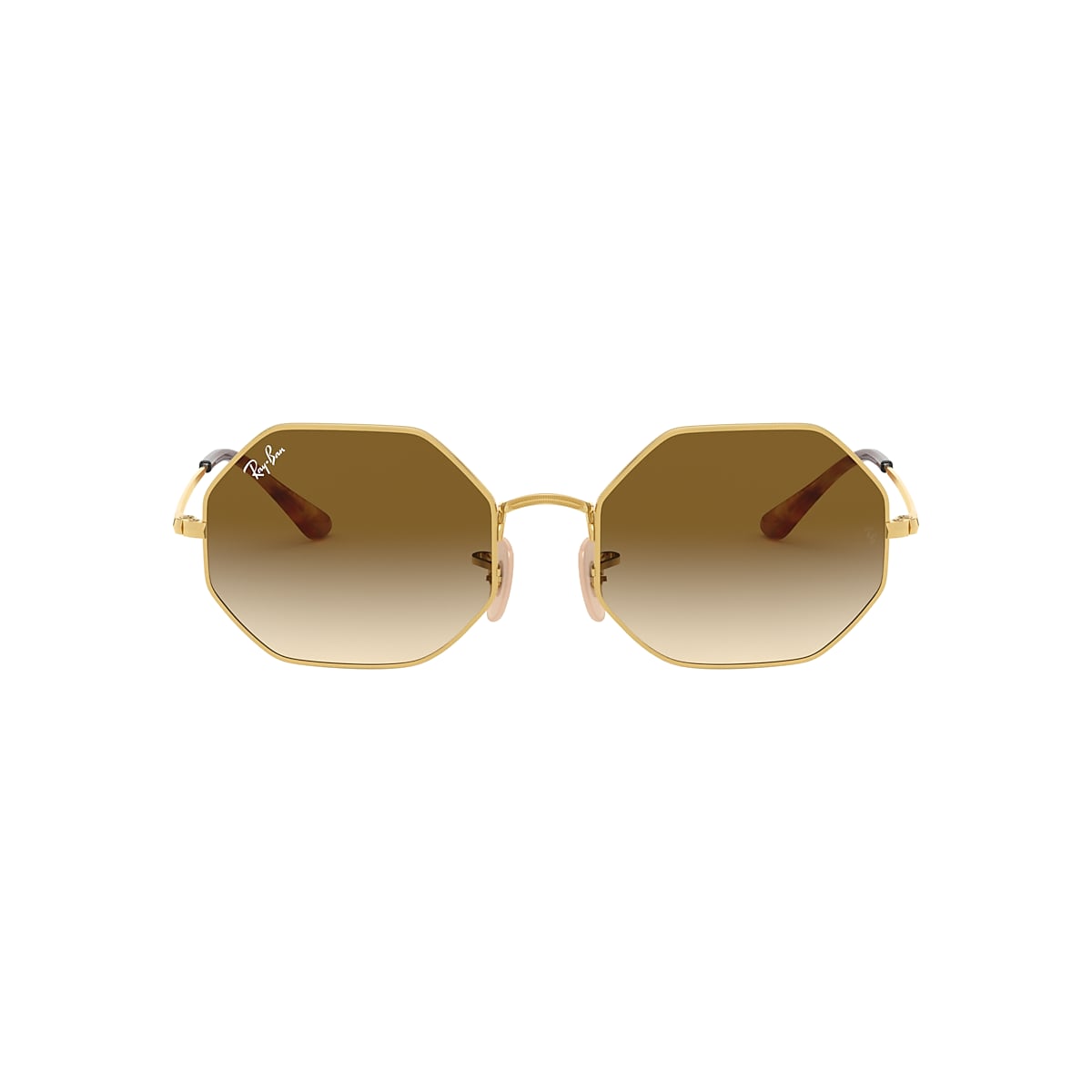 RAY-BAN 1972 オクタゴンフレーム ゴールドサングラス OCTAGON 1972 Sunglasses in Gold and G-15 Green - RB1972