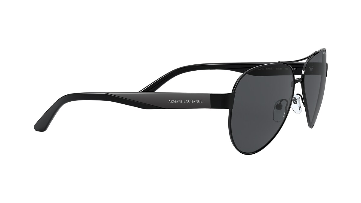 Armani Exchange 0AX2034S Sunglasses in Black | Target Optical