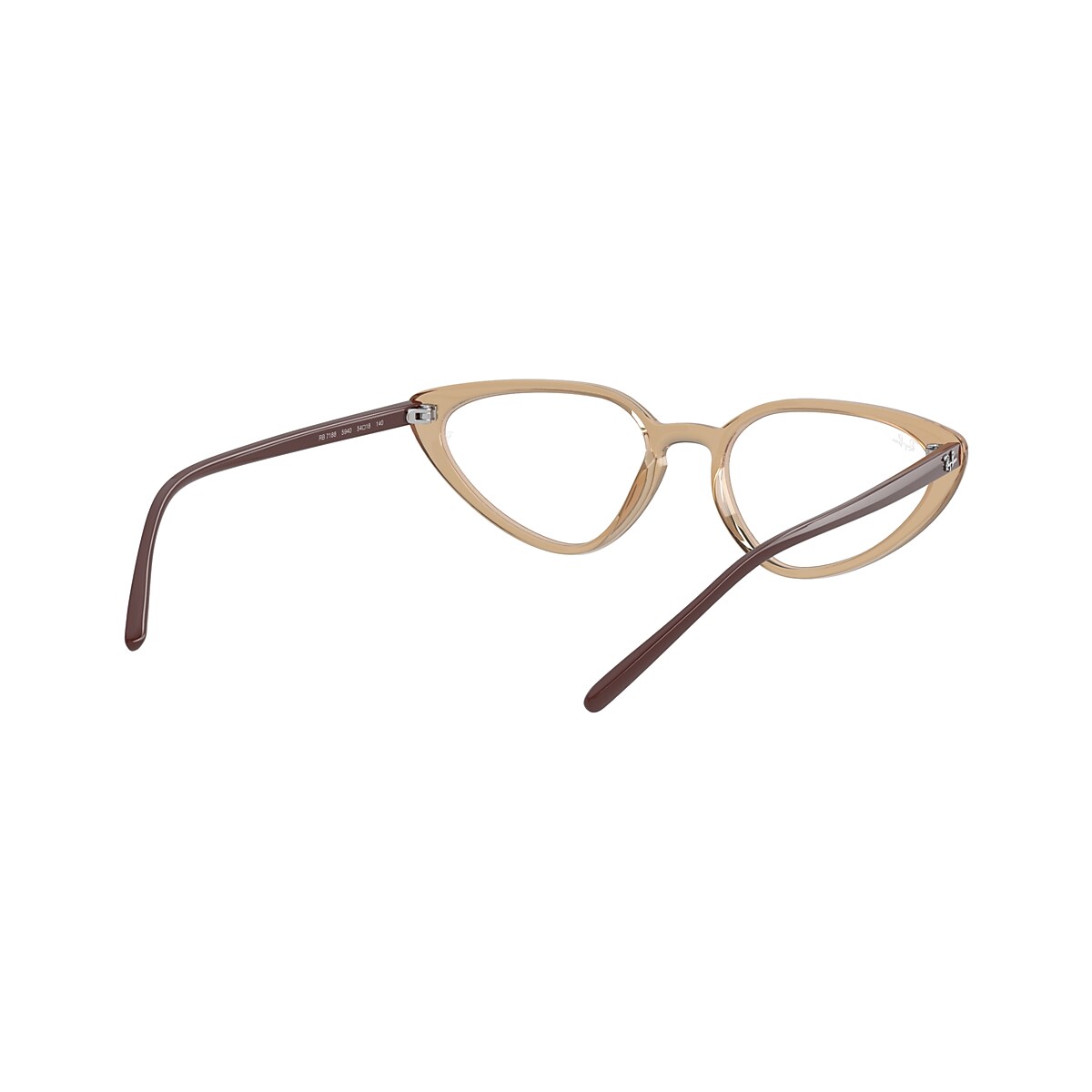 Ray-Ban 0RX7188 Glasses in Brown | Target Optical