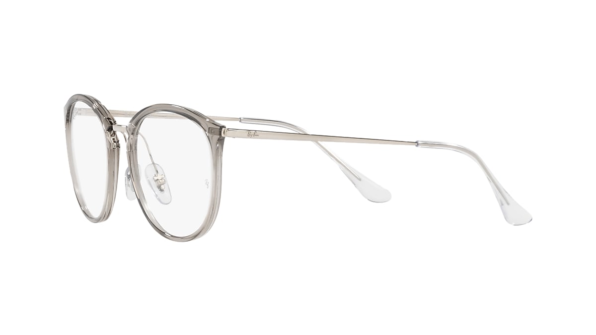 Ray-Ban 0RX7140 Glasses in Silver/Gunmetal/Grey | Target Optical