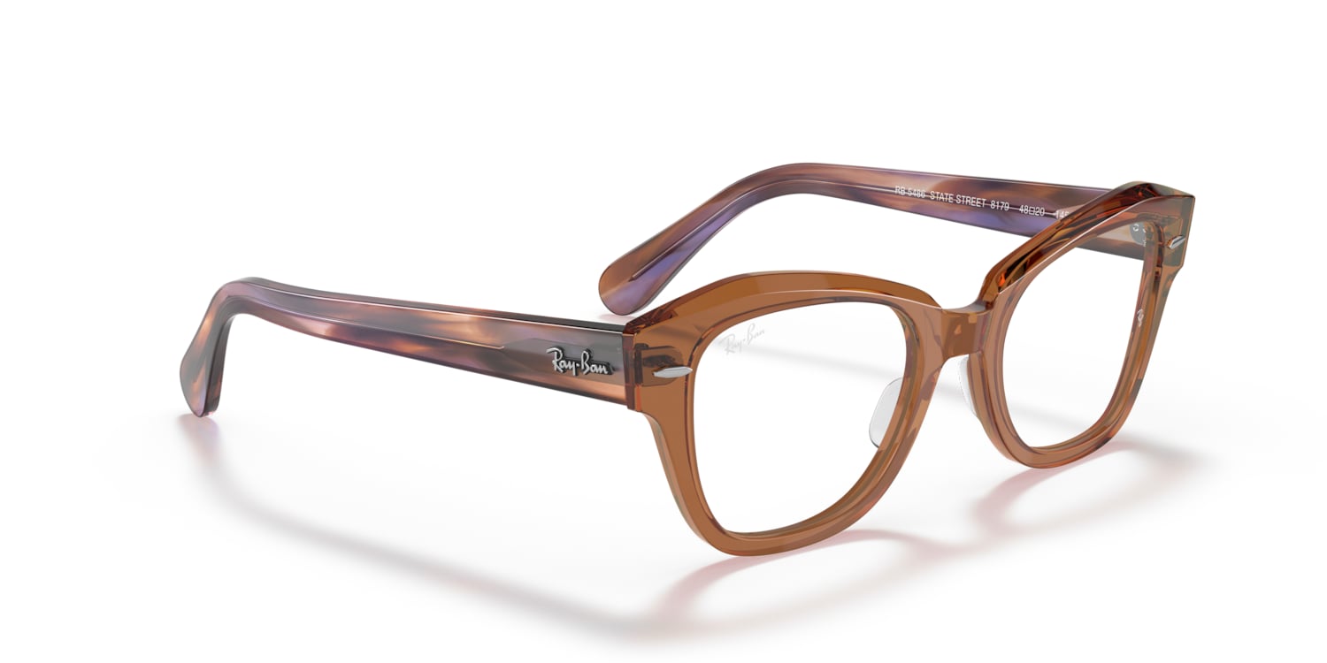 Ray-Ban 0RX5486 Glasses in Brown | Target Optical