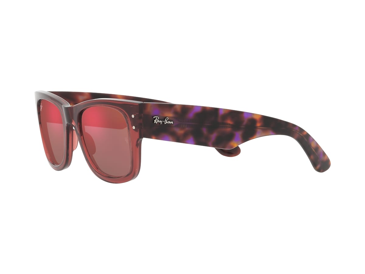Ray-Ban MEGA WAYFARER ポリッシュドトランスペレントレッド Ray-Ban MEGA WAYFARER ポリッシュドトランスペレントレッド