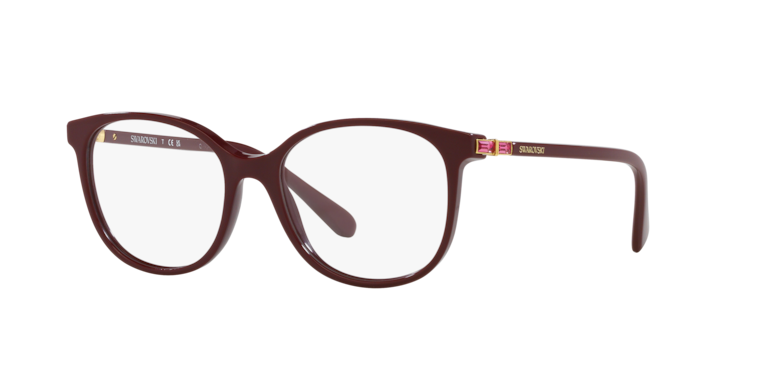 Swarovski Eyeglasses 0SK2002 - Solid Burgundy Size 53