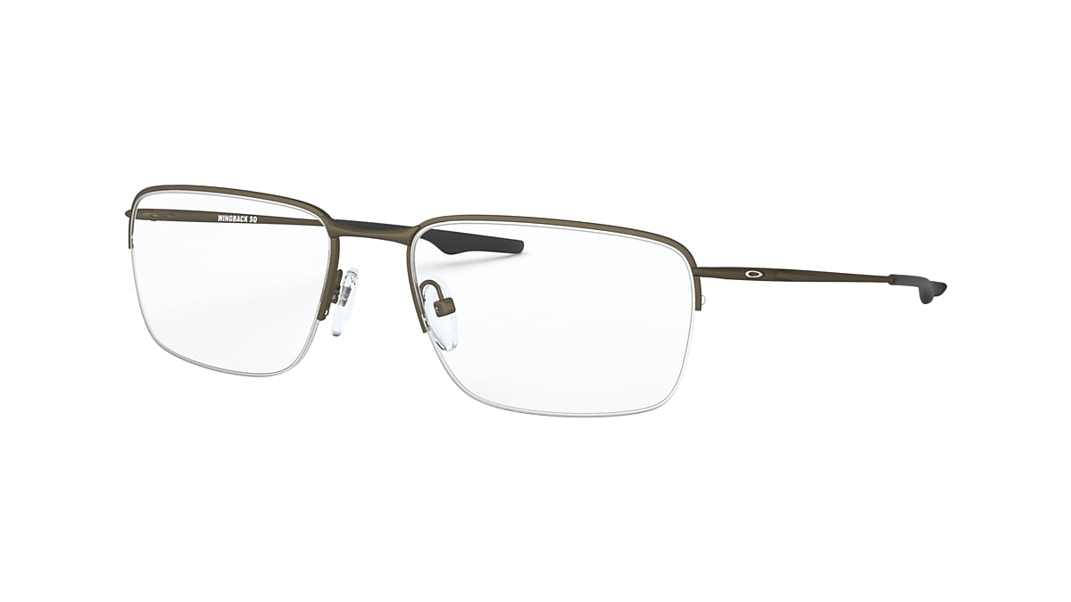 OAKLEY オークリー 正規品 メガネフレーム Wingback SQ OX5148-0556 サテン ライトゴールド 新品 ハーフリム ウイングバック 度付き加工可 Oakley OX5148 Wingback SQ Eyeglasses | LensCrafters